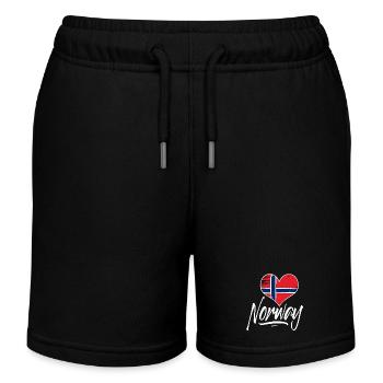Norway - Kids Organic Sweat Shorts by Stanley/Stella - black - Front
