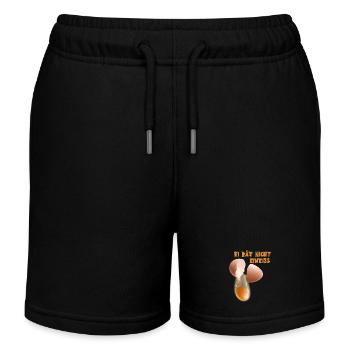 Ei rät nicht Ei weiß Lustiger Spruch - Kinder Organic Joggingshorts Mini Bolter von Stanley/Stella - Schwarz - Vorne