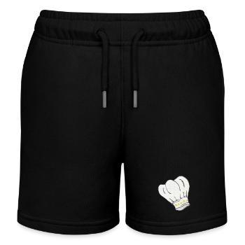 Kochmütze sternenmuster, kochen, schenken männer - Kinder Organic Joggingshorts Mini Bolter von Stanley/Stella - Schwarz - Vorne