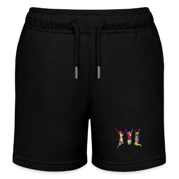 Best Friends Forever Girlfriend Buddy - Kids Organic Sweat Shorts by Stanley/Stella - black - Front