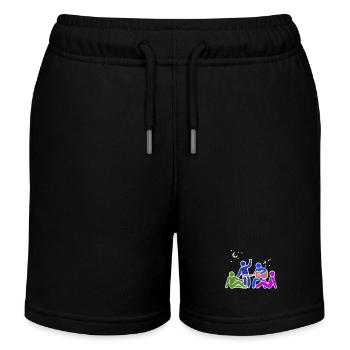 Friendship Buddy Best Friends - Kids Organic Sweat Shorts by Stanley/Stella - black - Front