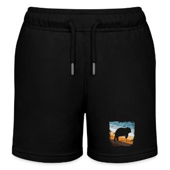 Seehund Robbe - Kinder Organic Joggingshorts Mini Bolter von Stanley/Stella - Schwarz - Vorne