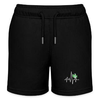 Environmental Protection Vegan - Kids Organic Sweat Shorts by Stanley/Stella - black - Front