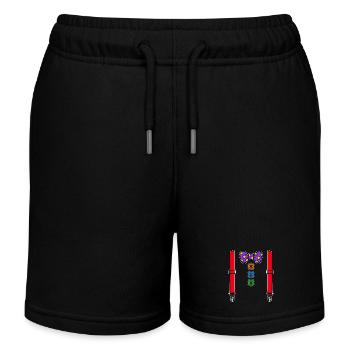 Clown Kostüm Karneval Fasching - Kinder Organic Joggingshorts Mini Bolter von Stanley/Stella - Schwarz - Vorne