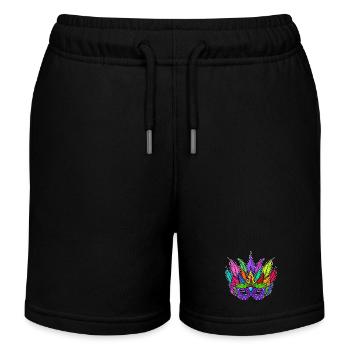 Masken Karneval Fasching - Kinder Organic Joggingshorts Mini Bolter von Stanley/Stella - Schwarz - Vorne