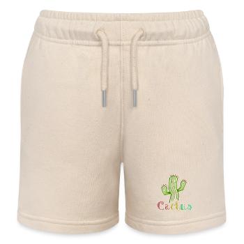 Cactus Colorful - Kinder Organic Joggingshorts Mini Bolter von Stanley/Stella - Natur - Vorne