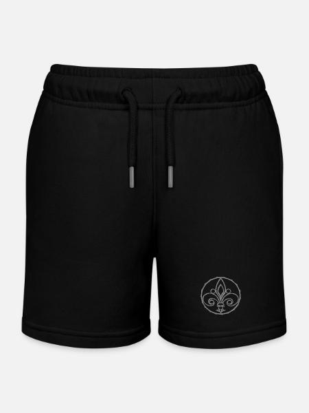 wappensymbole, fleur de lys Relief - Kinder Organic Joggingshorts Mini Bolter von Stanley/Stella - Schwarz