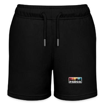 Padua Italy Travel Souvenir Skyline Silhouette Ita - Kids Organic Sweat Shorts by Stanley/Stella - black - Front