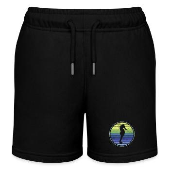 Hippocampe - Short de jogging enfant bio Stanley/Stella - noir - Devant