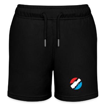 Luxembourg Couleurs drapeau drapeau - Short de jogging enfant bio Stanley/Stella - noir - Devant