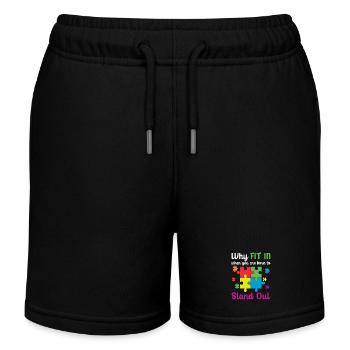 Pourquoi Fit In You êtes né pour se démarquer - Short de jogging enfant bio Stanley/Stella - noir - Devant