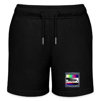 Retro Style Vintage Old School - Kinder Organic Joggingshorts Mini Bolter von Stanley/Stella - Schwarz - Vorne
