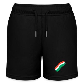 Oman Fahne Farben - Kinder Organic Joggingshorts Mini Bolter von Stanley/Stella - Schwarz - Vorne