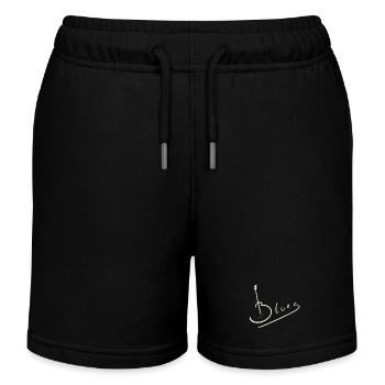 Guitare blues - Short de jogging enfant bio Stanley/Stella - noir - Devant