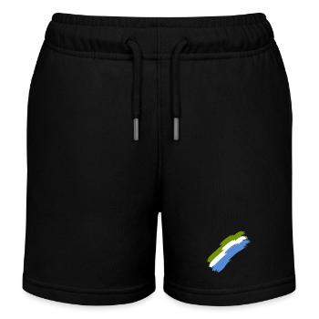 Sierra Leone - Short de jogging enfant bio Stanley/Stella - noir - Devant