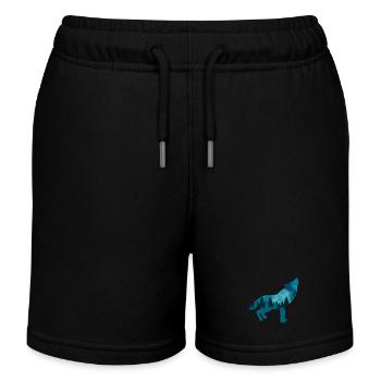 Changement climatique Protection de l’environnement Wolf Durable - Short de jogging enfant bio Stanley/Stella - noir - Devant