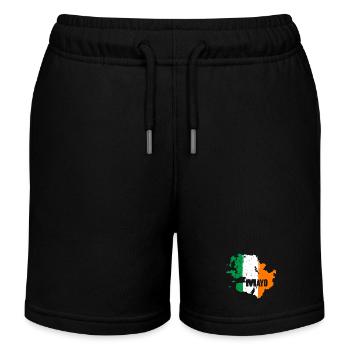 | du comté de Mayo Ireland Contour de la carte du drapeau - Short de jogging enfant bio Stanley/Stella - noir - Devant
