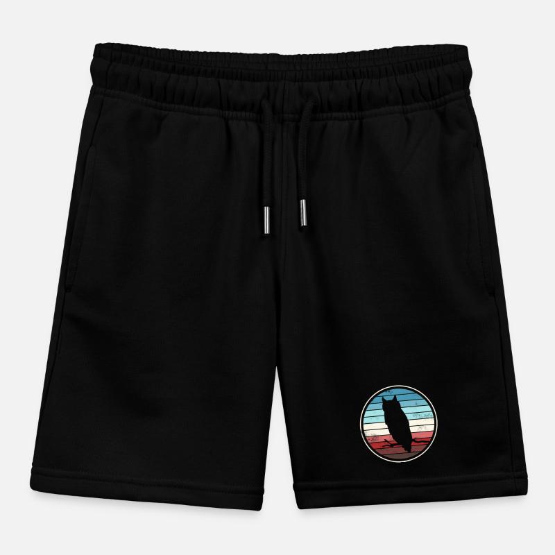 Eule Eulen Kinder Organic Joggingshorts Mini Bolter von Stanley/Stella