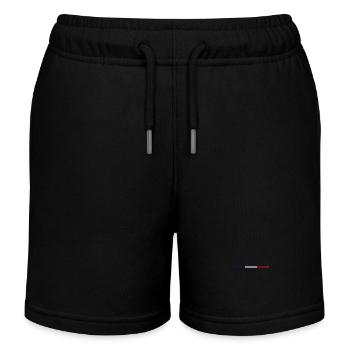 Tricolore en filigrane – Couleurs nationales françaises - Short de jogging enfant bio Stanley/Stella - noir - Devant