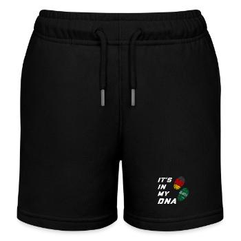Dans mon ADN l’Allemagne et l’Arabie Saoudite - Short de jogging enfant bio Stanley/Stella - noir - Devant