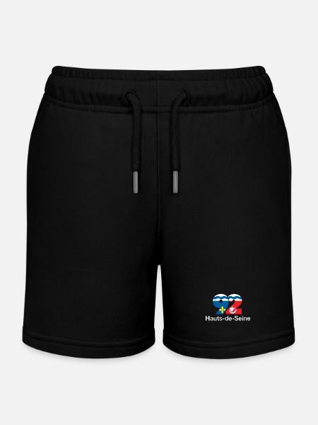Hauts de seine - Short de jogging enfant bio Stanley/Stella - noir