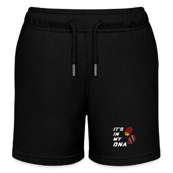 Dans mon ADN Allemagne / Trinité-et-Tobago - Short de jogging enfant bio Stanley/Stella - noir - Devant