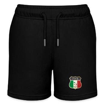 Pise Italie Armoiries Drapeaux Design - Short de jogging enfant bio Stanley/Stella - noir - Devant