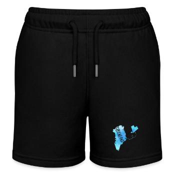 Greenland - Kids Organic Sweat Shorts by Stanley/Stella - black - Front
