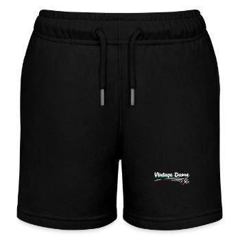 Vintage Grandmother Grandma Senior Citizen Pensioner Saying - Kids Organic Sweat Shorts by Stanley/Stella - black - Front