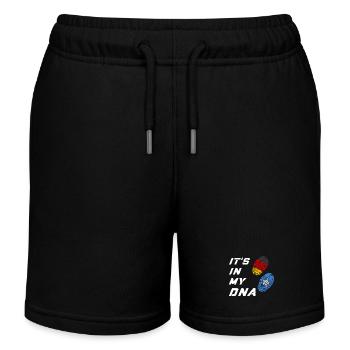 In meiner DNA Deutschland / Somalia - Kinder Organic Joggingshorts Mini Bolter von Stanley/Stella - Schwarz - Vorne