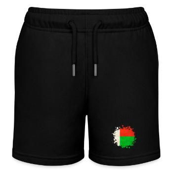 Blob de drapeaux de Madagascar - Short de jogging enfant bio Stanley/Stella - noir - Devant