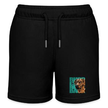 Rhodesian Ridgeback - Kids Organic Sweat Shorts by Stanley/Stella - black - Front