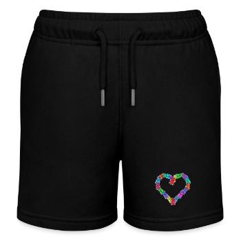 Süßigkeiten Bonbon Zucker Naschkatzen Nachspeise - Kinder Organic Joggingshorts Mini Bolter von Stanley/Stella - Schwarz - Vorne