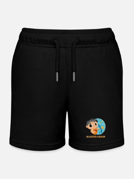Signe du zodiaque Sagittaire - Short de jogging enfant bio Stanley/Stella - noir