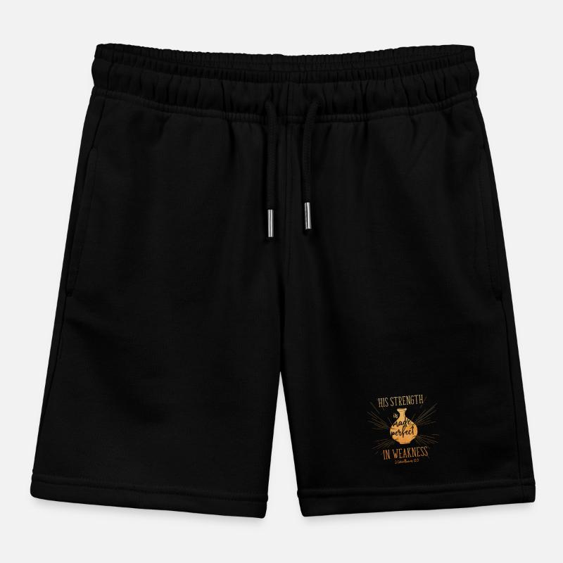 His Strength is made perfect in weakness Kinder Organic Joggingshorts Mini Bolter von Stanley/Stella