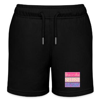 Gesundes Selbstvertrauen - SELBSTBEWUSSTSEIN - Kinder Organic Joggingshorts Mini Bolter von Stanley/Stella - Schwarz - Vorne