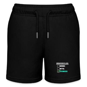 Aberglaube Horoskop Steinbock Tierkreis Statement - Kinder Organic Joggingshorts Mini Bolter von Stanley/Stella - Schwarz - Vorne