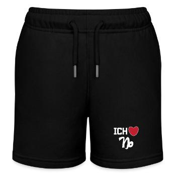Steinbock Herz Statement Horoskop Sternzeichen - Kinder Organic Joggingshorts Mini Bolter von Stanley/Stella - Schwarz - Vorne