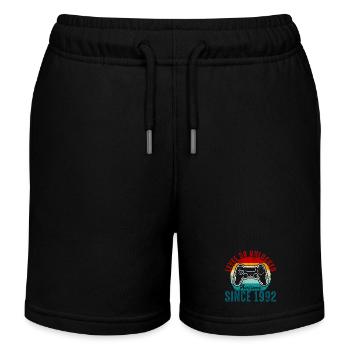 Level 30 Entsperrtes Retro-Controller-Tee - Kinder Organic Joggingshorts Mini Bolter von Stanley/Stella - Schwarz - Vorne