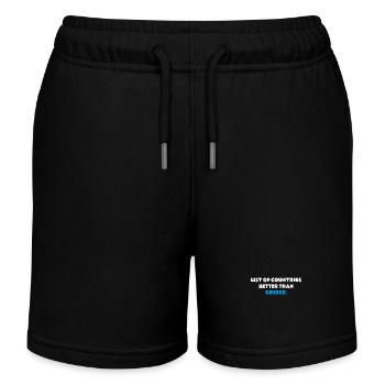 No Country Better Than Greece Greece Holiday - Kids Organic Sweat Shorts by Stanley/Stella - black - Front