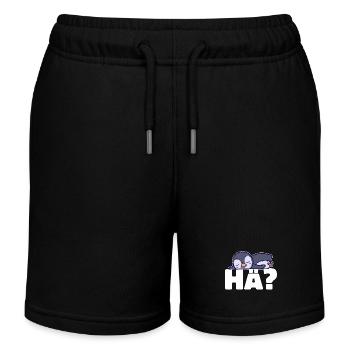 Pinguin Kälte Seevogel Spruch Tier Vogel Arktis - Kinder Organic Joggingshorts Mini Bolter von Stanley/Stella - Schwarz - Vorne
