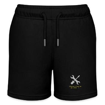 Reparier Mich Pixelwerkzeug - Kinder Organic Joggingshorts Mini Bolter von Stanley/Stella - Schwarz - Vorne