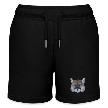 Panthère - Short de jogging enfant bio Stanley/Stella - noir - Devant