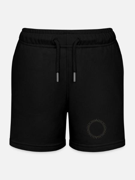 Cadre à rayons de l’anneau solaire doré - Short de jogging enfant bio Stanley/Stella - noir