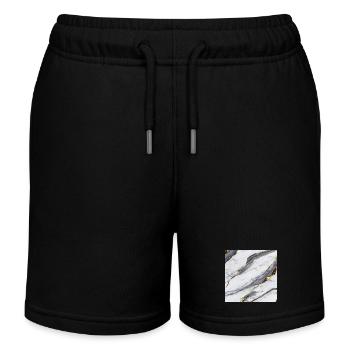 Structure en marbre en or blanc - Short de jogging enfant bio Stanley/Stella - noir - Devant