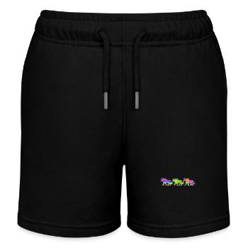 Pferde Galopp Fohlen Islandpferde Pferdeliebe - Kinder Organic Joggingshorts Mini Bolter von Stanley/Stella - Schwarz - Vorne