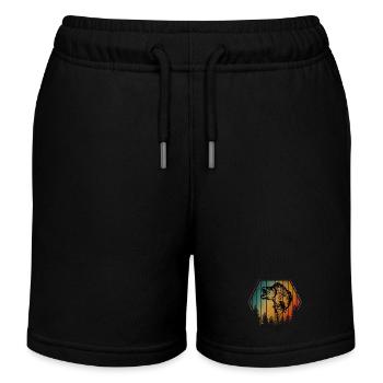 PÊCHE VINTAGE - Short de jogging enfant bio Stanley/Stella - noir - Devant