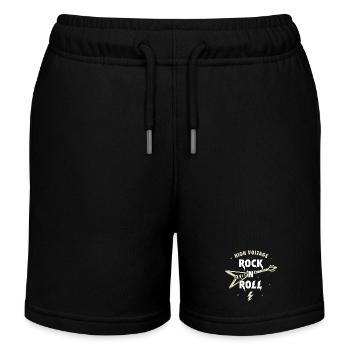 High Voltage Rock'n'Roll Guitar - Kids Organic Sweat Shorts by Stanley/Stella - black - Front