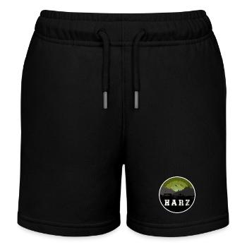 Harz Skyline - Kinder Organic Joggingshorts Mini Bolter von Stanley/Stella - Schwarz - Vorne