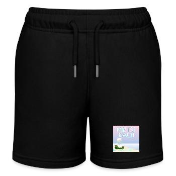 Mir ist kalt - Eisbär in Winterkleidung - STRAND - Kinder Organic Joggingshorts Mini Bolter von Stanley/Stella - Schwarz - Vorne